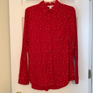 NEW Beach lunch lounge long sleeve blouse